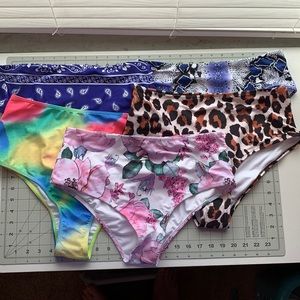 SHEIN/beachsissi high waisted swim bottom bundle